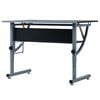 vidaXL Drafting Table Black 110 x 60 x 87 cm Chipboard