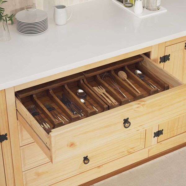 vidaXL Case Brown 36 x 30 x 10 cm Solid Mahogany Wood