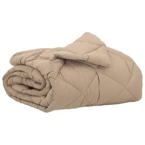 vidaXL Summer Duvet Taupe 200 x 140 cm Microfiber