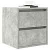 vidaXL Wall-mounted Bedside Cabinets 2 pcs Concrete Grey 38x34x40 cm