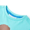 Kids' T-shirt with Short Sleeves Aqua 128