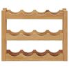 vidaXL Wine Rack for 12 Bottles 47x21x36 cm Solid Oak Wood