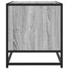 vidaXL TV Cabinet Grey Sonoma 61x40x46 cm Engineered Wood and Metal