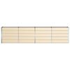 vidaXL Planter Ivory 320 x 40 x 75 cm Steel