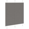 vidaXL Pleated Blind Anthracite 120x150 cm Fabric Width 119.4 cm Polyester