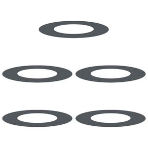 vidaXL suitable for Flat Tree Rings 5 pcs Anthracite &Oslash;40 / 70 cm Steel