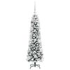 vidaXL Artificial Christmas Tree with 150 LEDs with Stand White 120 cm
