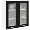vidaXL Hanging Cabinet Black Oak 80 x 31 x 80 cm Engineered Wood