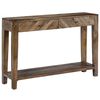 vidaXL Console Table Solid Mango Wood 118x30x80 cm
