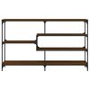 vidaXL Console Table Brown Oak 160x32x95 cm Engineered Wood