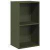 vidaXL Firewood Rack Olive Green 40x30x75 cm Cold-rolled steel