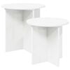 vidaXL Side Table Set 2 pcs &Oslash; 45 x 45 cm Engineered Wood