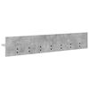 vidaXL Wall-Mounted Coat Rack Concrete Grey 100 x 10.5 x 18 cm