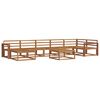 vidaXL Outdoor Sofa Set 8 pcs Natural Solid Acacia Wood