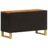 vidaXL TV Cabinet Brown and Black 80x31.5x46 cm Solid Wood Mango