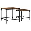 vidaXL Nesting Coffee Tables 2 pcs Smoked Oak Engineered Wood
