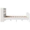 vidaXL Bookcase Bed without Mattress White 140x190cm Solid Wood Pine