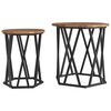vidaXL Coffee Table 2 pcs Old Wood 50 x 50 x 50 cm