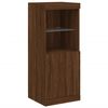 vidaXL Sideboard with LED Lights Brown Oak 162x37x100 cm