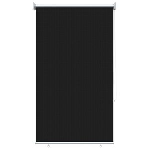 vidaXL Outdoor Roller Blind 90% UV Block Black 80 x 230 cm HDPE
