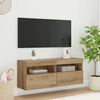 vidaXL TV Wall Cabinet Artisan Oak 100 x 30 x 40 cm Engineered Wood