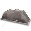 vidaXL Family Tent Tunnel 6-Person Brown Waterproof