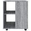vidaXL Rolling Cabinet Grey Sonoma 60x53x72 cm Engineered Wood