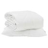 vidaXL Summer Duvet with Pillow 2 pcs White Microfiber