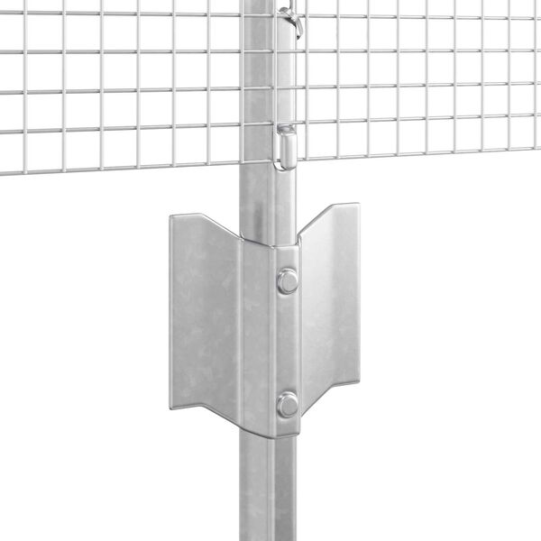 vidaXL Fence and Post Silver 0.4 x 25 m Steel