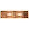 vidaXL Garden Planter 110x30x27.5 cm Solid Wood Acacia and Steel