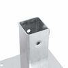 vidaXL Post Bases Square 4 pcs Silver 46x46 mm Galvanised Steel