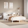 vidaXL Bookcase Bed without Mattress White 120x190 cm Small Double Solid Wood Pine