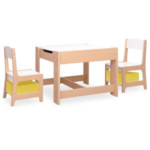 vidaXL Children's Table with 2 Chairs MDF