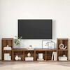 vidaXL TV Cabinet Set 4 pcs Old Wood 37 x 37 x 72 cm Engineered Wood