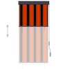 vidaXL Outdoor Roller Blind 80x250 cm Orange and Brown