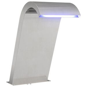 vidaXL Pool Fountain Silver 47 x 31 x 60 cm Stainless Steel