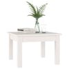 vidaXL Coffee Table White 45x45x30 cm Solid Wood Pine