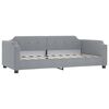 vidaXL Daybed with Trundle without Mattress Light Grey 90x190 cm Single