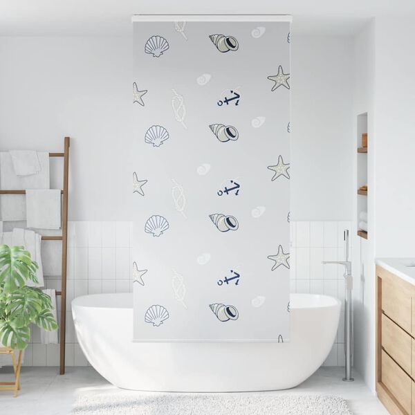 vidaXL Shower Roller Blind with Cassette 90x240 cm Fabric Width 86 cm