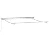 vidaXL Awning Frame Manual Adjustable White 3 x 2 m Steel