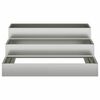 vidaXL Garden Planter Silver 90 x 90 x 35 cm Galvanised Steel