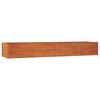 vidaXL Garden Raised Bed Rusty 320x80x45 cm Corten Steel