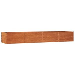 vidaXL Garden Raised Bed Rusty 320x80x45 cm Corten Steel