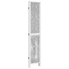 vidaXL Room Divider 5 Panels White Solid Wood Paulownia