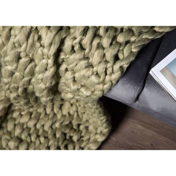 Venture Home Throw Kate 170x130 cm Polyester Moss Green