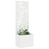 vidaXL Garden Privacy Screen White 50 x 140 cm Cold-rolled steel