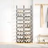 vidaXL Shoe Racks 2 pcs 10-Tier Black 33x33x174 cm Non-woven Fabric