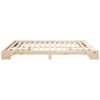 vidaXL Bed Frame Brown 180 x 210 cm Solid Pine Wood