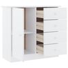 vidaXL Sideboard ALTA White 77x35x73 cm Solid Wood Pine