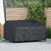 vidaXL Garden Bench Cover Black 160 x 100 x 61 / 89 cm 210D Oxford Fbric